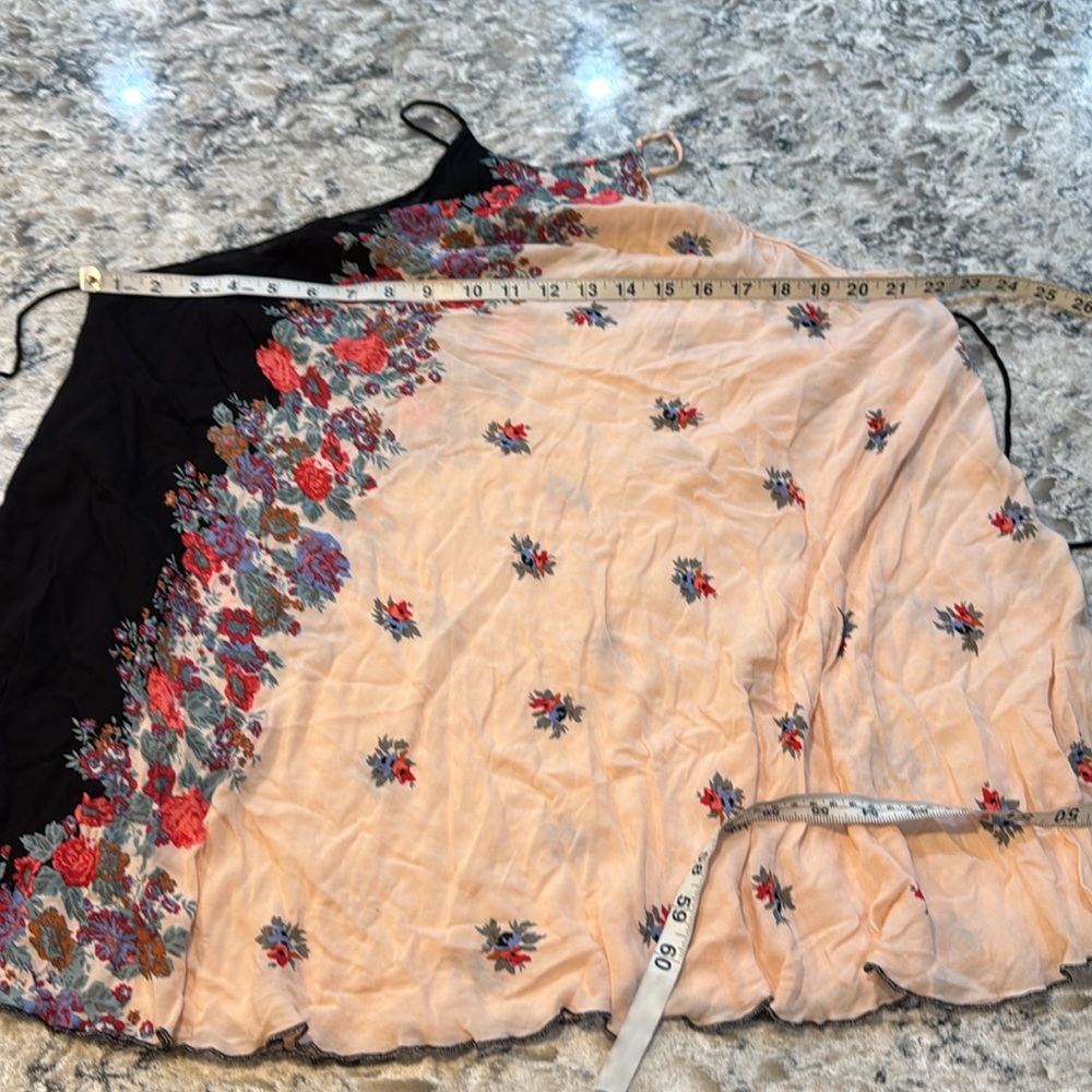 Free People Black and Pink Floral Mini Dress - Picture 6 of 13